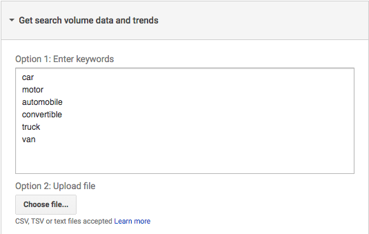 Get search volume data and trends Get search volume data and trends