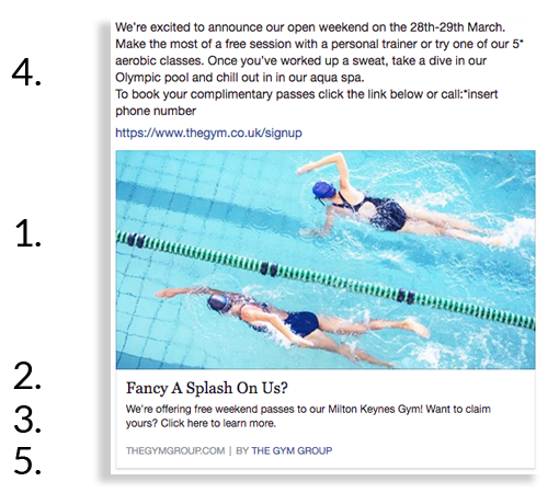 The anatomy of a Facebook post The anatomy of a Facebook post