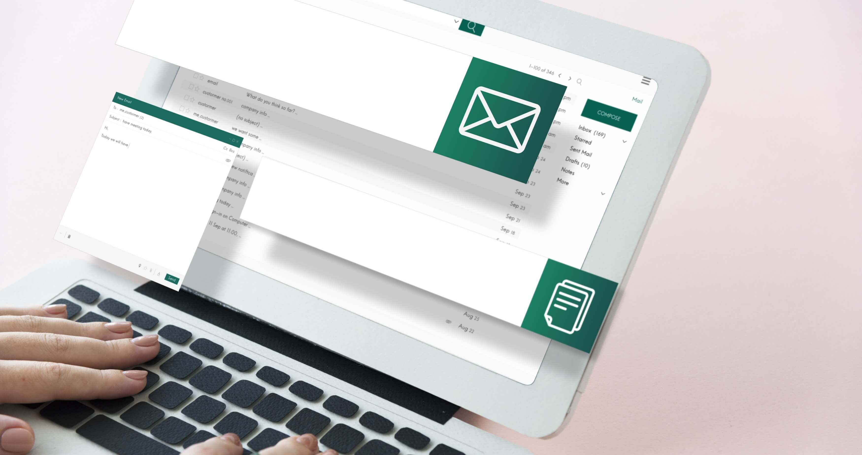 Image representing email and telephone support