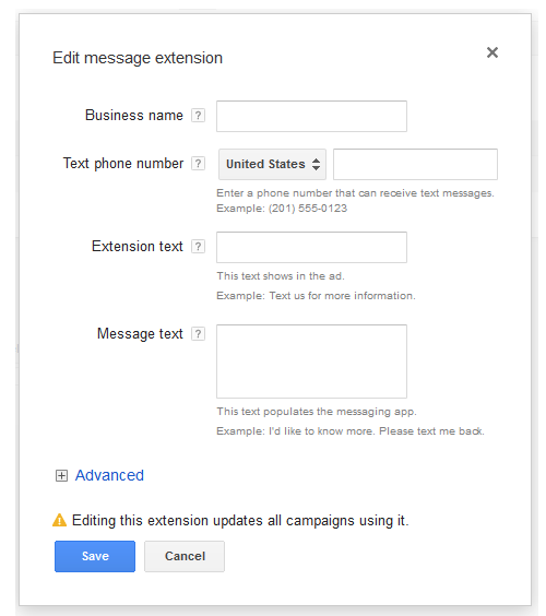 Edit message extension Edit message extension