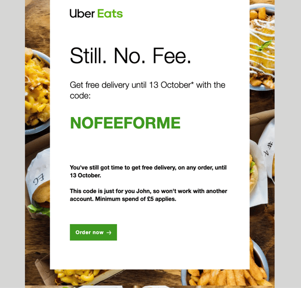 Uber Eats screenshot